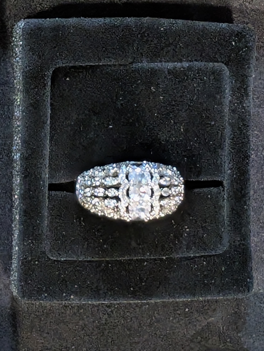 Sterling Silver CZ Dome Ring